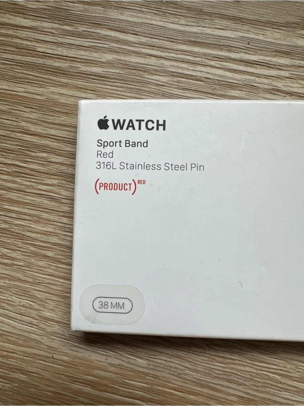 38mm Red Apple Watch Sport Band